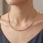 ZIVARA ROSEGOLD MESH CHAIN
