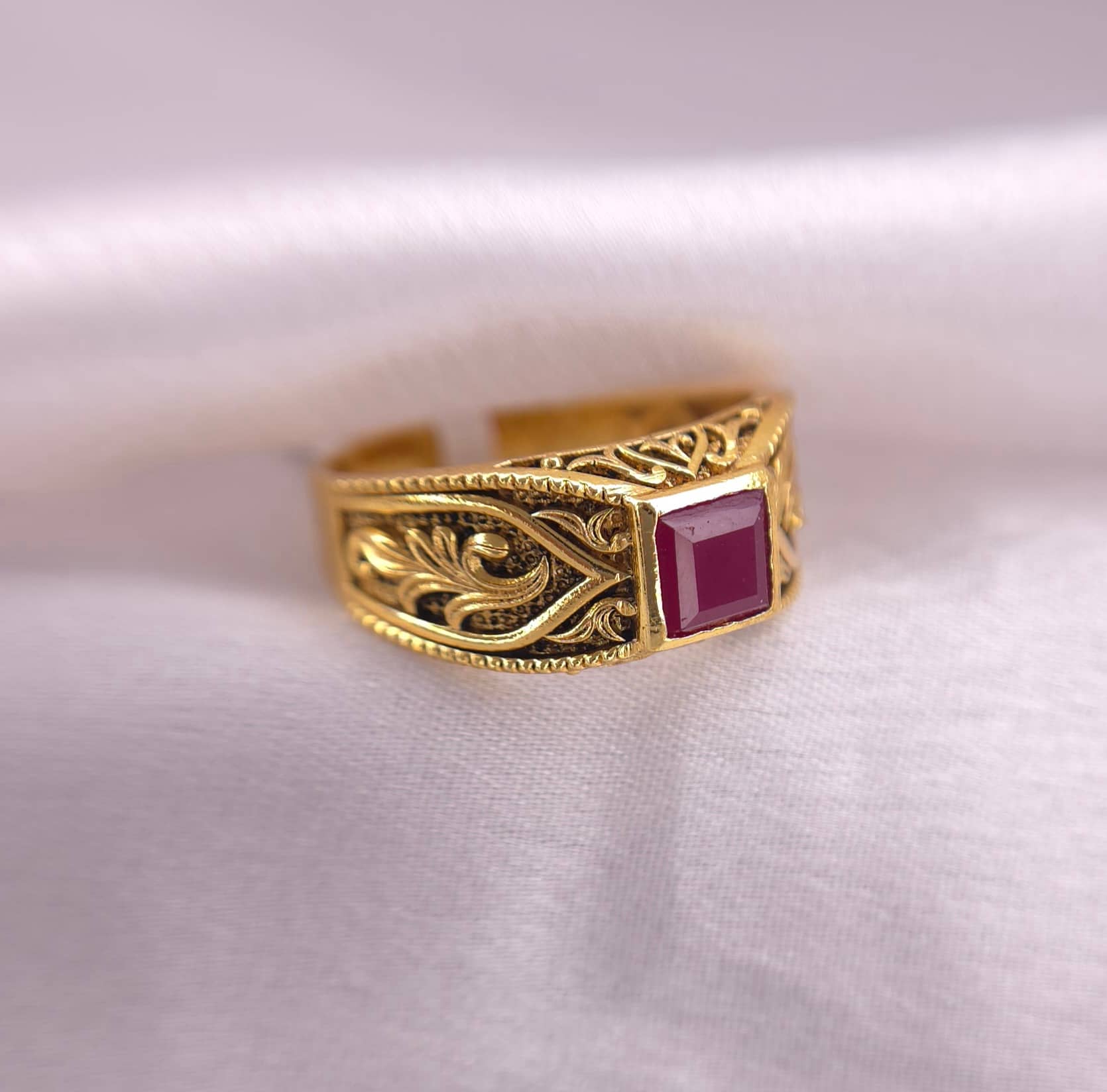 RAKTAVIRA RUBY GENTS RING