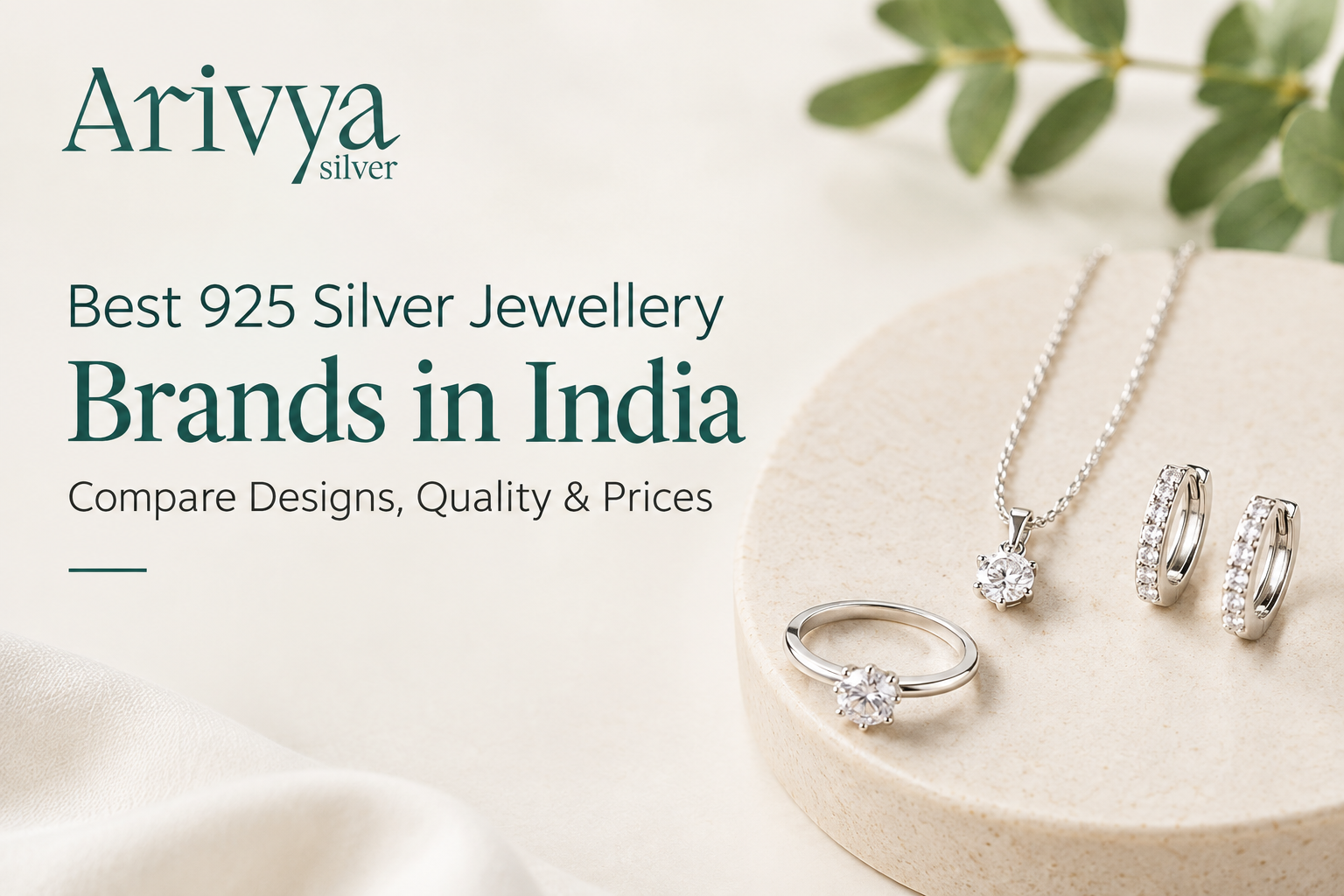 Best 925 silver jewellery brands in India featuring Arivya Silver